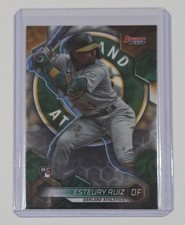 2023 Bowman's Best ESTEURY RUIZ ROOKIE RC Card #14 Oakland Athletics. rookie card picture