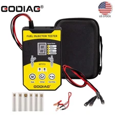 GODIAG GT113 universal fuel injector tester w/6 Sizes of Adapters 8 Pulse Modes