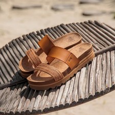 Reef Cushion Vista Hi Natural Braid Sandal