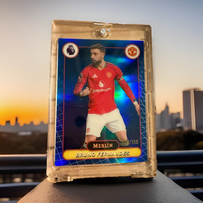 Topps Merlin PL 2025-26 JERSEY MATCH Bruno Fernandes Man United #134 8/150