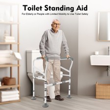 Toilettenstütze WC-Aufstehhilfe Toilettengestell Stützhilfe Einstellbare 150kg