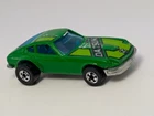 Vintage 1976 Datsun Z Whiz Green Hot Wheels Diecast Toy Car Hong Kong