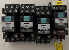 Lot 4x Siemens LZX PT370024 Relay 24VDC w/ Socket Base Industrial Plug-In Relays