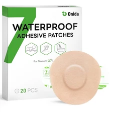 Dexcom G7 Adhesive Patches 20PCS,Waterproof Over Patches for G7 & Stelo Flexi...
