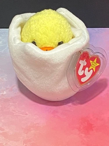 VTG 1998 Ty Beanie Baby Eggbert Chick Easter (Tush Tag Date 1999) NMWT
