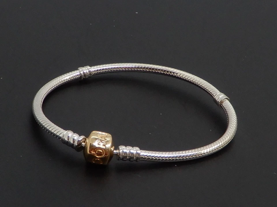 Pandora Moments Bracelet with Solid 14K Gold Clasp 590702HG-17cm - Image 2 of 4