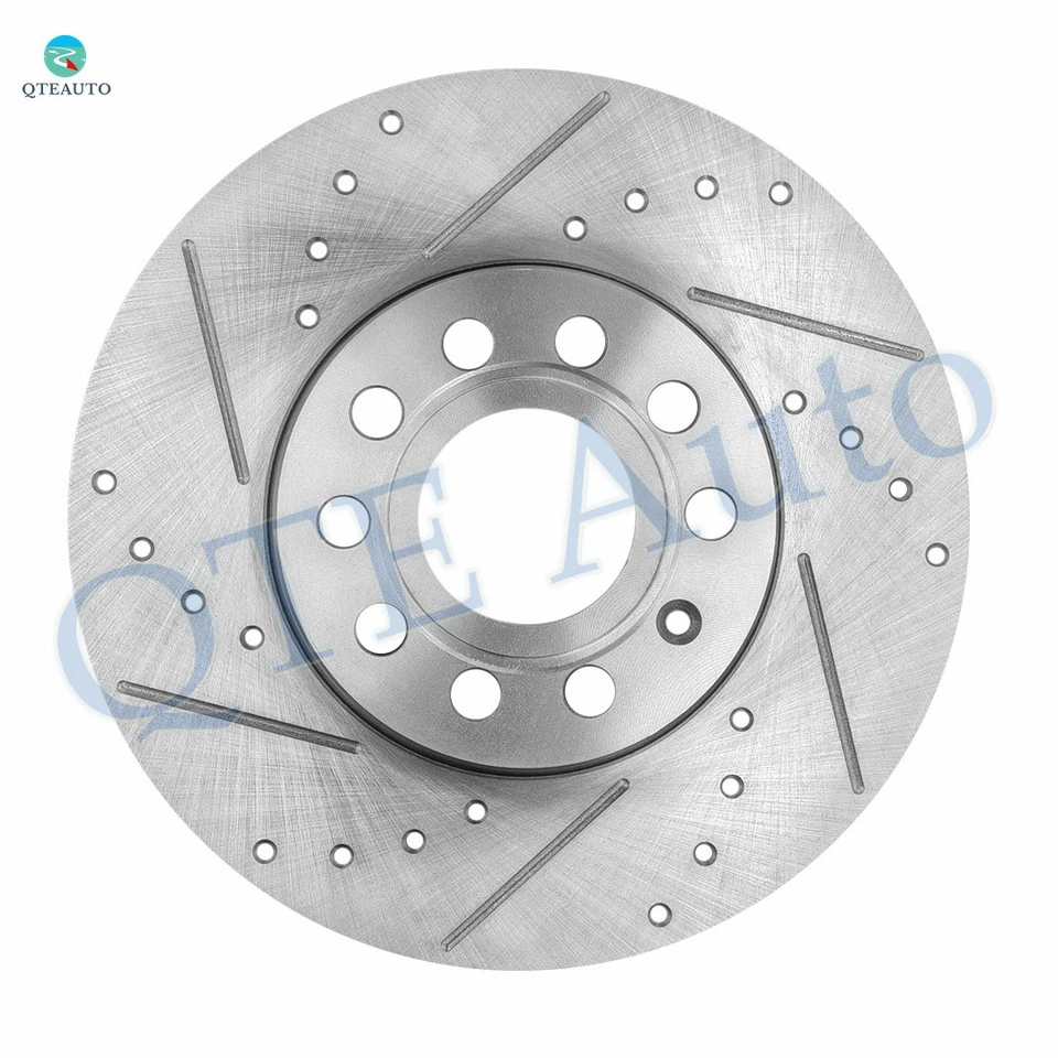 4 rotores de freno delanteros 288-traseros 260 perforados ranurados para Volkswagen Rabbit 2006-2009 Foto 2 de 4