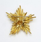 TIFFANY & CO 18K Yellow Gold Flower Weave Abstract Brooch Pin Made in Italy — photo 7