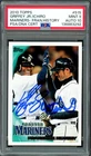 Ken Griffey Jr. & Ichiro Suzuki Auto 2010 Topps Card #515 PSA 9 Sig 10 PSA/DNA