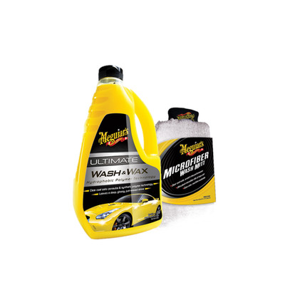 Meguiars G17748EUMEG Ultimate Wash & Wax 1420ml & X3002EUMEG Waschhandschuh