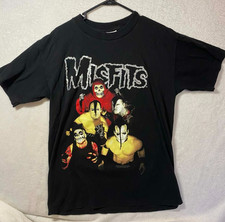 Vintage 1998 Misfits Here Comes The Dead horror punk band Shirt size L