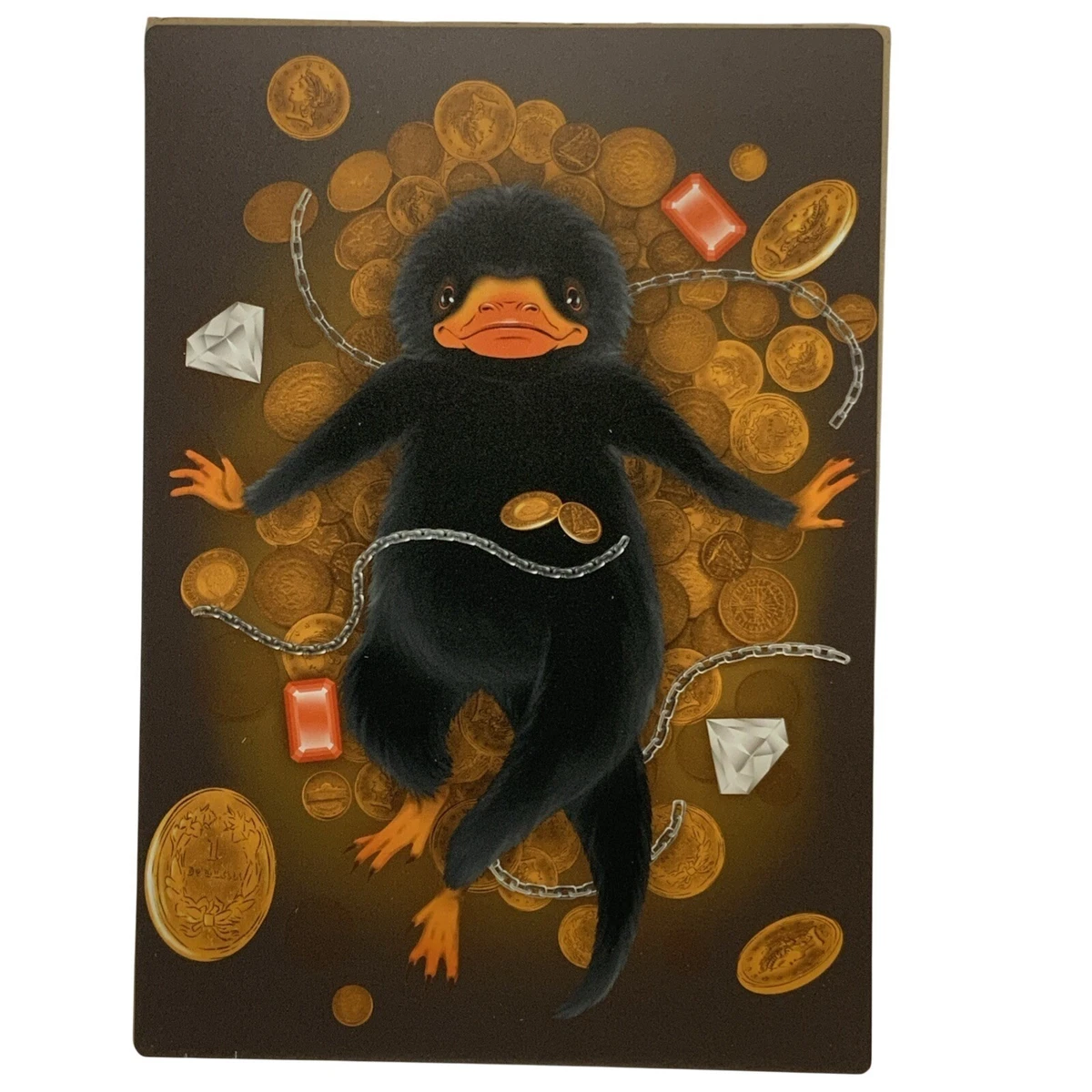 Displate Phantastische Tierwesen Niffler Metallposter braun 12,5 x 8,75 Zoll