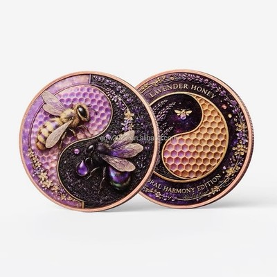 2026 Lavender HONEY BEE Floral Harmony Edition 1oz .999 Fine Copper Coin