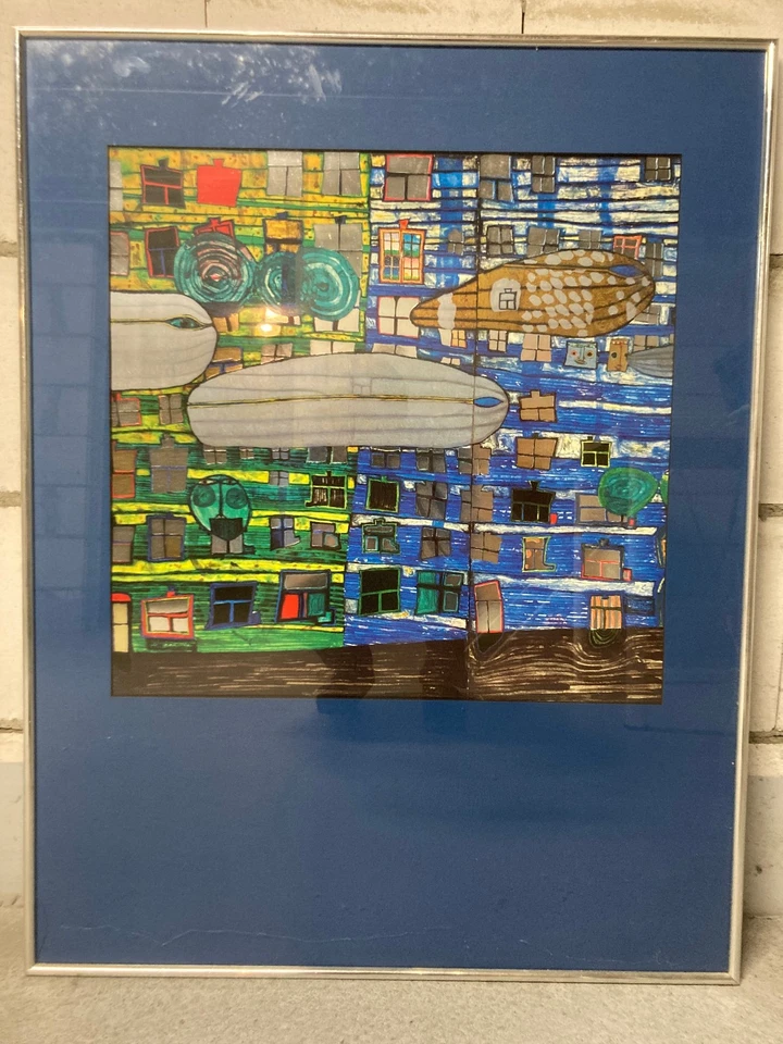 Wandbild Save the Whales / Hundertwasser - Bild 1 von 1