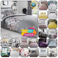 Poly Cotton Bedding Sets Reversible Duvet Covers Quilt Cover Single Double King