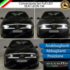 CONVERSIONE FARI FULL LED SEAT LEON MK1 1M 6000K LED CANBUS ALTA LUMINOSITA'