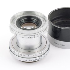 Leitz Leica Elmar 2.8/50mm w. Hood M39 LTM