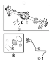 Genuine Mopar Axle Vent Hose 68283299AF