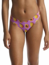 Commando Photo-Op Papaya Classic Microfiber Printed Thong L94429 Womens Size M/L