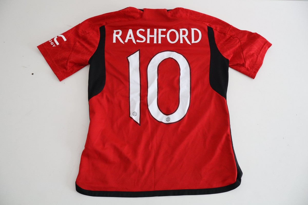 Adidas Manchester United Home Shirt 23/24 Rashford #10 Youth | eBay UK