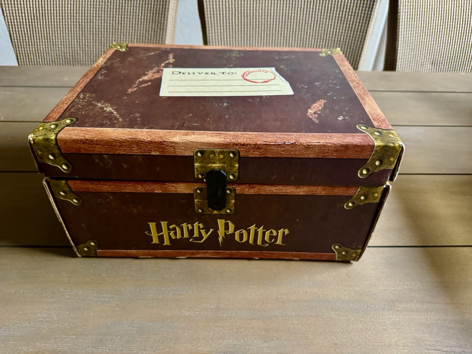 Scholastic Harry Potter Trunk Book Set Complete Series with Exclusive Stickers