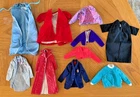 Vintage Lot of 10 Pieces Barbie Ken & Francie Jackets Coats Windbreakers Tagged