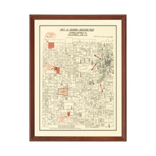 Old Map of Ranger, TX 1918 - Vintage Ranger Texas Art