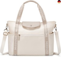 Missnine Handtasche Laptoptasche Damen 15,6-Zoll-Laptoptasche Tote Bag Leichte