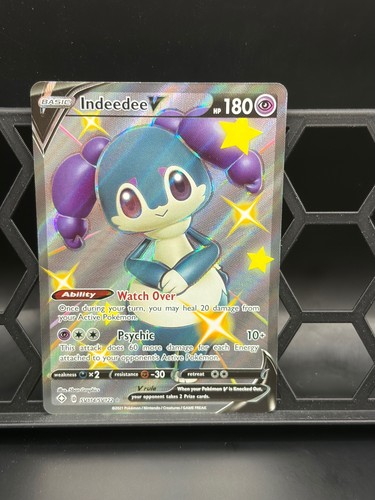 Indeedee V SV114/SV122 Holo Ultra Rare Shining Fates Shiny Vault Pokemon NM