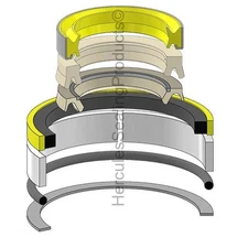 Seal Kit 243-5796 for 2.5" x 6.5" Cylinders, Replacement Part