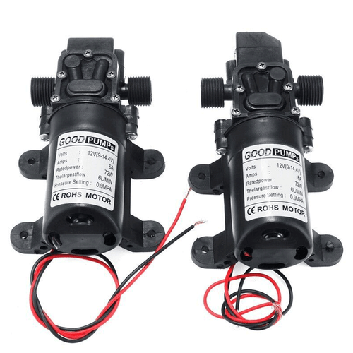 Bomba de agua de alta presión 2x12V 130PSI pulverizador autocebante diafragma interruptor automático - Imagen 1 de 16