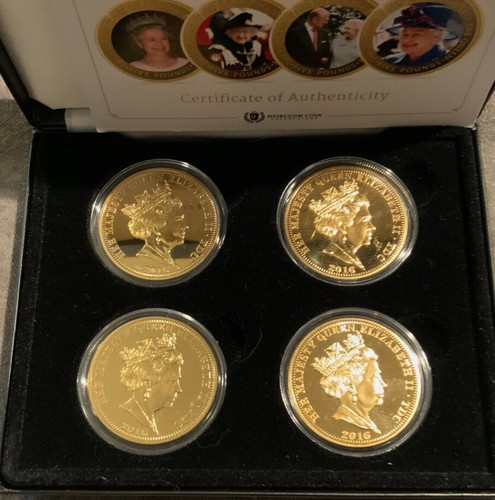 2016 Life & Times Queen Elizabeth II 90. Geburtstag Tristan Da Cunha £5 Münzen Set Echtheitszertifikat - Bild 6 von 10