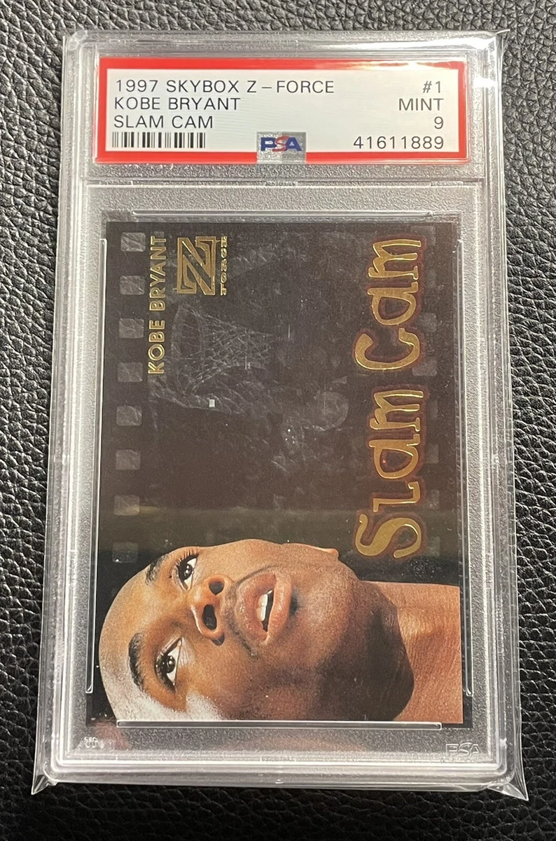 1997-98 Skybox Z-Force KOBE BRYANT SLAM CAM INSERT #1 ~PSA 9 MINT~ Lakers 🔥