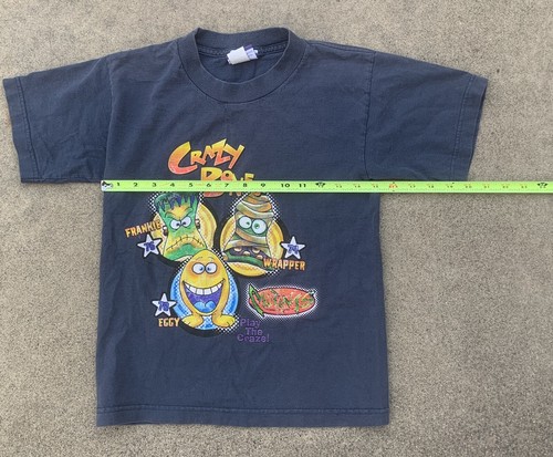 Vintage Crazy Bones Mutants Frankie Wrapper Eggy T-Shirt 90s 2000s S 6/7 - Picture 11 of 12