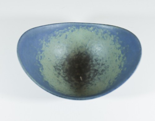 A Blue Vintage Ceramic Bowl - Gunnar Nylund - Rörstrand Sweden 1950s - Picture 9 of 9