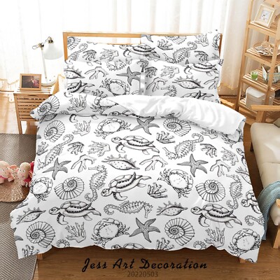 3D Pineapple Watercolor Pattern Quilt Cover Set Bedding Sets Pillowcases Queen