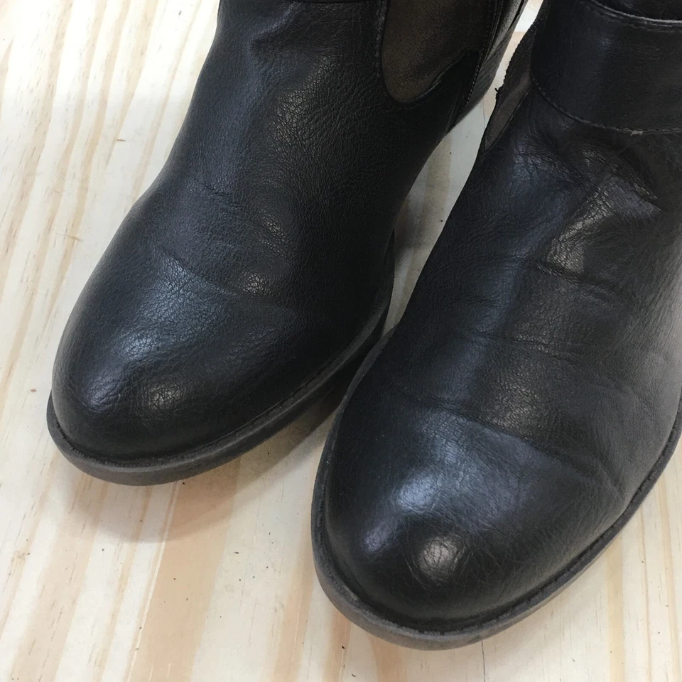 Croft&Barrow Botas Mujer 9.5 M Waverly Hasta la Rodilla Altas Montar Marrón Negro Cremallera Foto 4 de 4