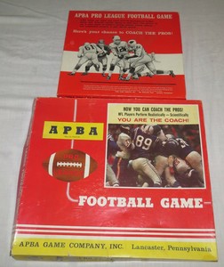 APBA Pro League American Football Game 1984 (1982 rosters ...