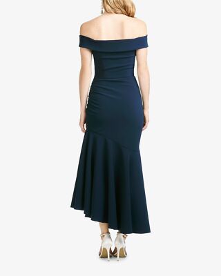 NEW SACHIN BABI LILY Off the Shoulder DRESS $550 SIZE 12 MIDNIGHT  NORDSTROM
