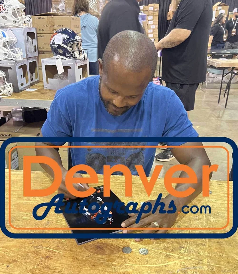 Foto autografiada por Champ Bailey de los Denver Broncos 8x10 Beckett 42066 Foto 2 de 2