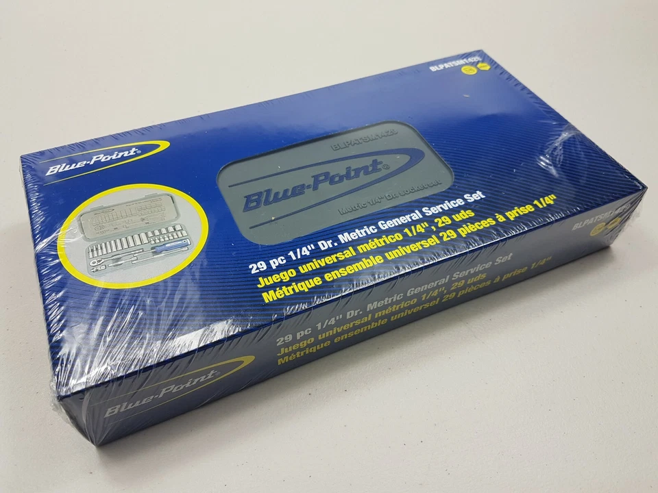 3 x Blue Point Socket Sets, 29pc 1/4", 77pc 3/8", 32pc 1/2"with FREE Wrench Set - Image 2 of 4