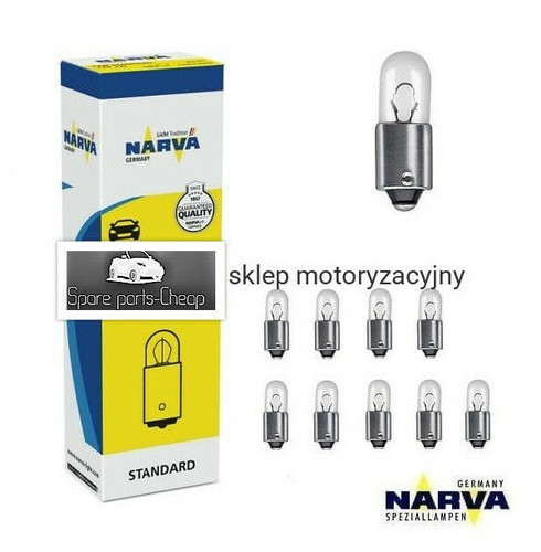 BREHMA 10x T2W Lampe 2W 12V Ba9s - Standlicht Positionslicht Ersatz