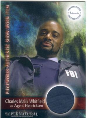 Supernatural Season 3 Pieceworks Card PW-6 FBI Jacket worn by C. M. Whitfield