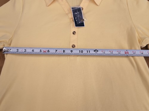 Karen Scott Damen Plus Zitrone Aura 3/4 Ärmel Baumwolle Knopfleiste Top GR. 0X - Bild 2 von 3