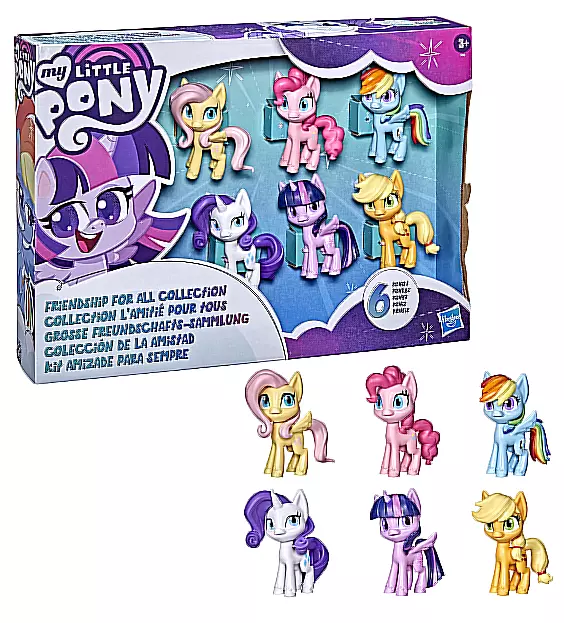 My Little Pony Friendship for All Collection Pack, 6 Pony Dolls