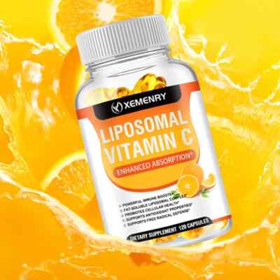 Liposomales Vitamin C 2100mg - Nahrungsergänzungsmittel mit hoher Absorption, verbessern die Immunität