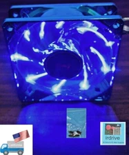 New Enermax 80mm x 25mm Blue LED Smart Case Cooling Fan 3pin w/ Thermal Control