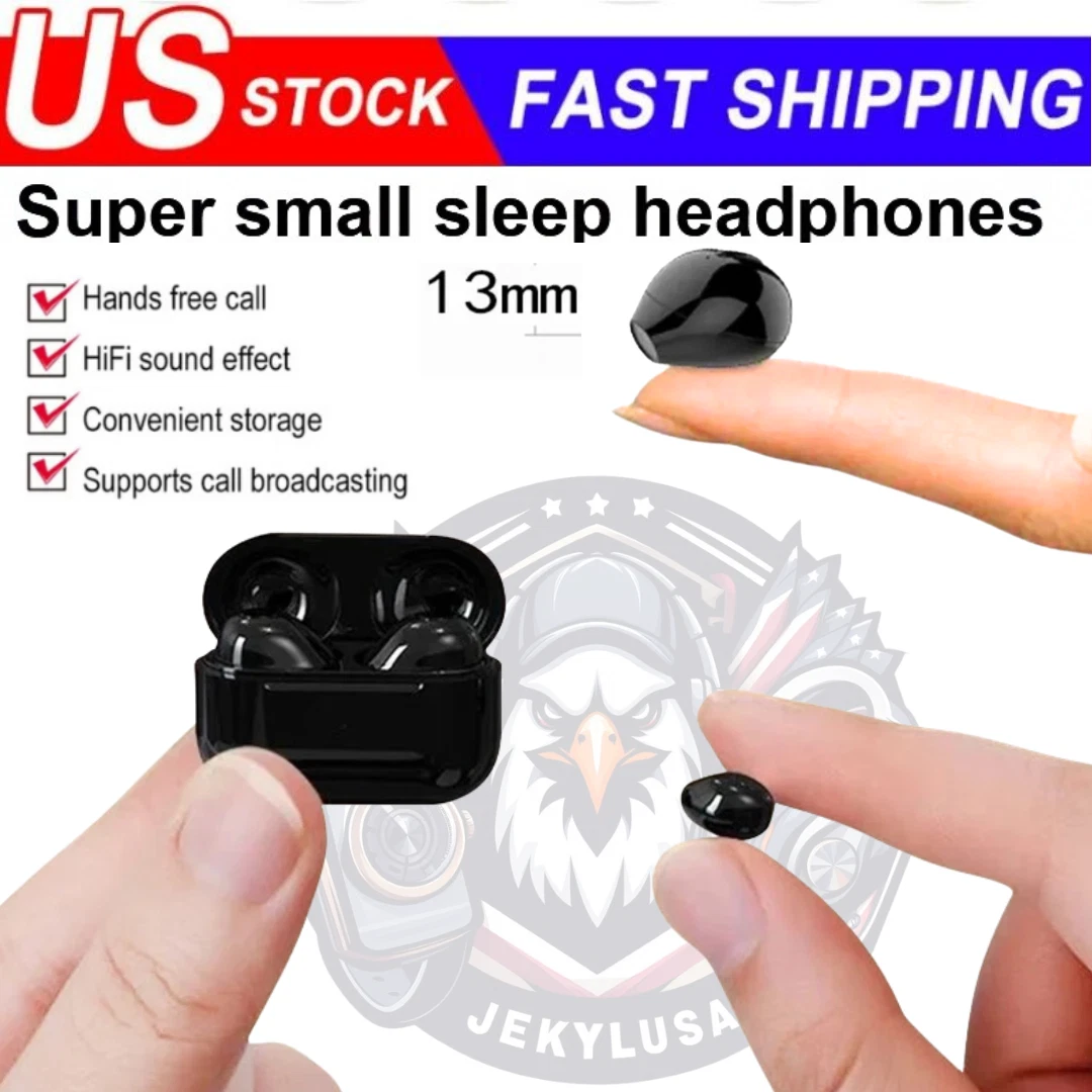 Audifonos Invisibles Bluetooth 5.3 Auriculares Inalambricos Micro Para Dormir US