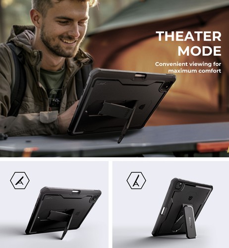 Dexnor Case for iPad Pro 12.9 Inch 6th/5th/4th Generation, Heavy Duty Shockproof - Picture 15 of 60
