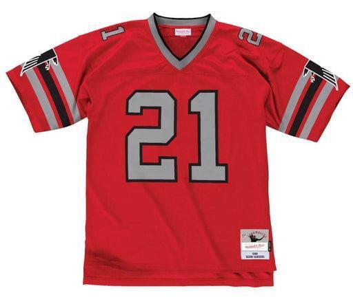 Deion Sanders Atlanta Falcons Nfl 1989 Red Throwback Jersey